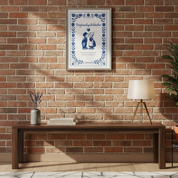 Lamonet Delft Blauw Verjaardagskalender – Klassiek en Inspirerend