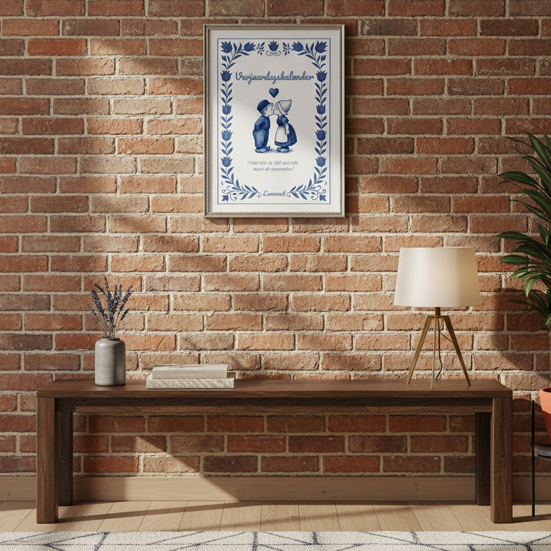 Lamonet Delft Blauw Verjaardagskalender – Klassiek en Inspirerend