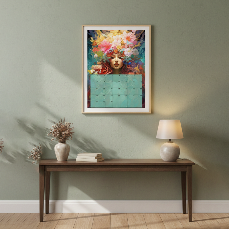 Lamonet Mythical Women Verjaardagskalender – Magische Illustraties voor Thuis