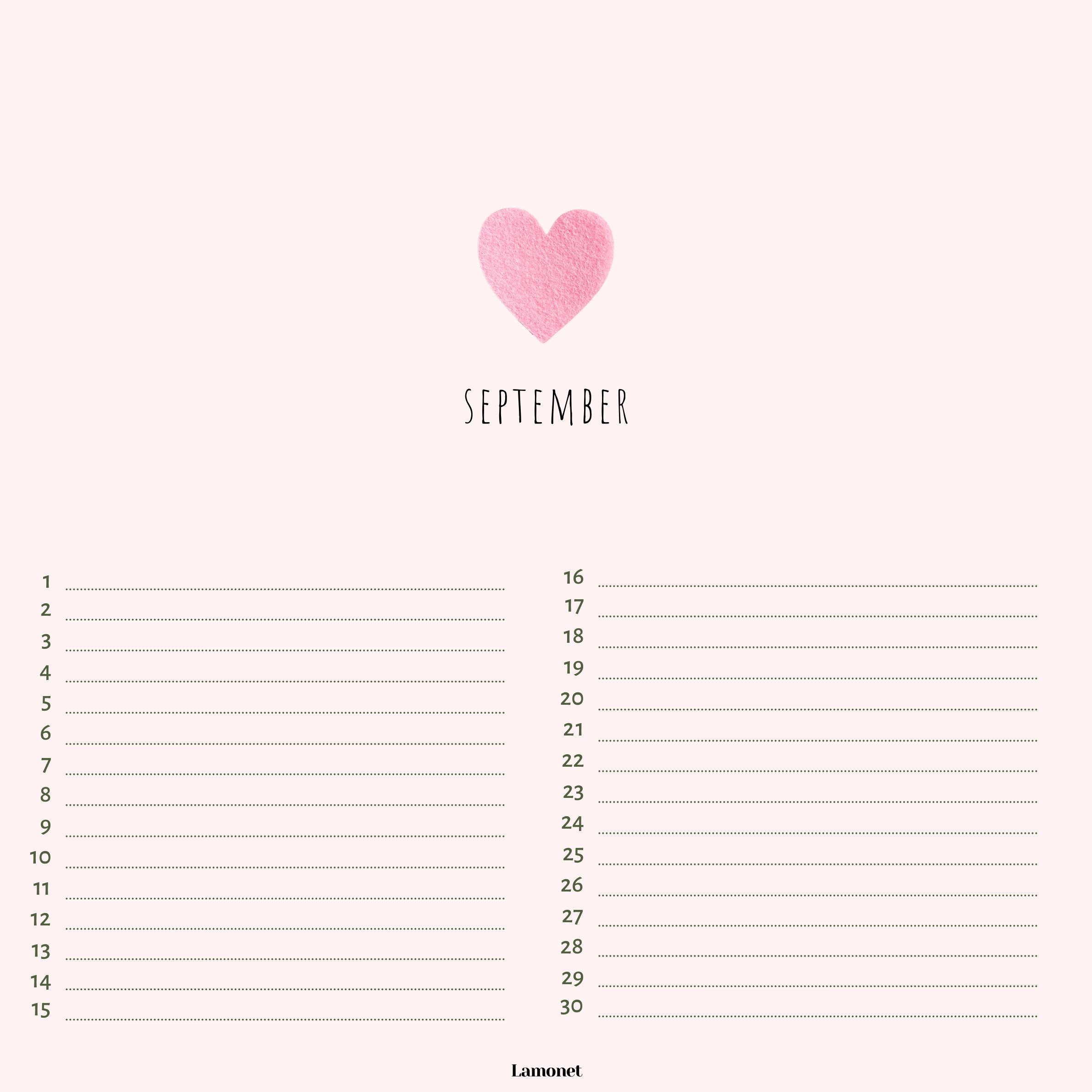 Verjaardagskalender Liefde