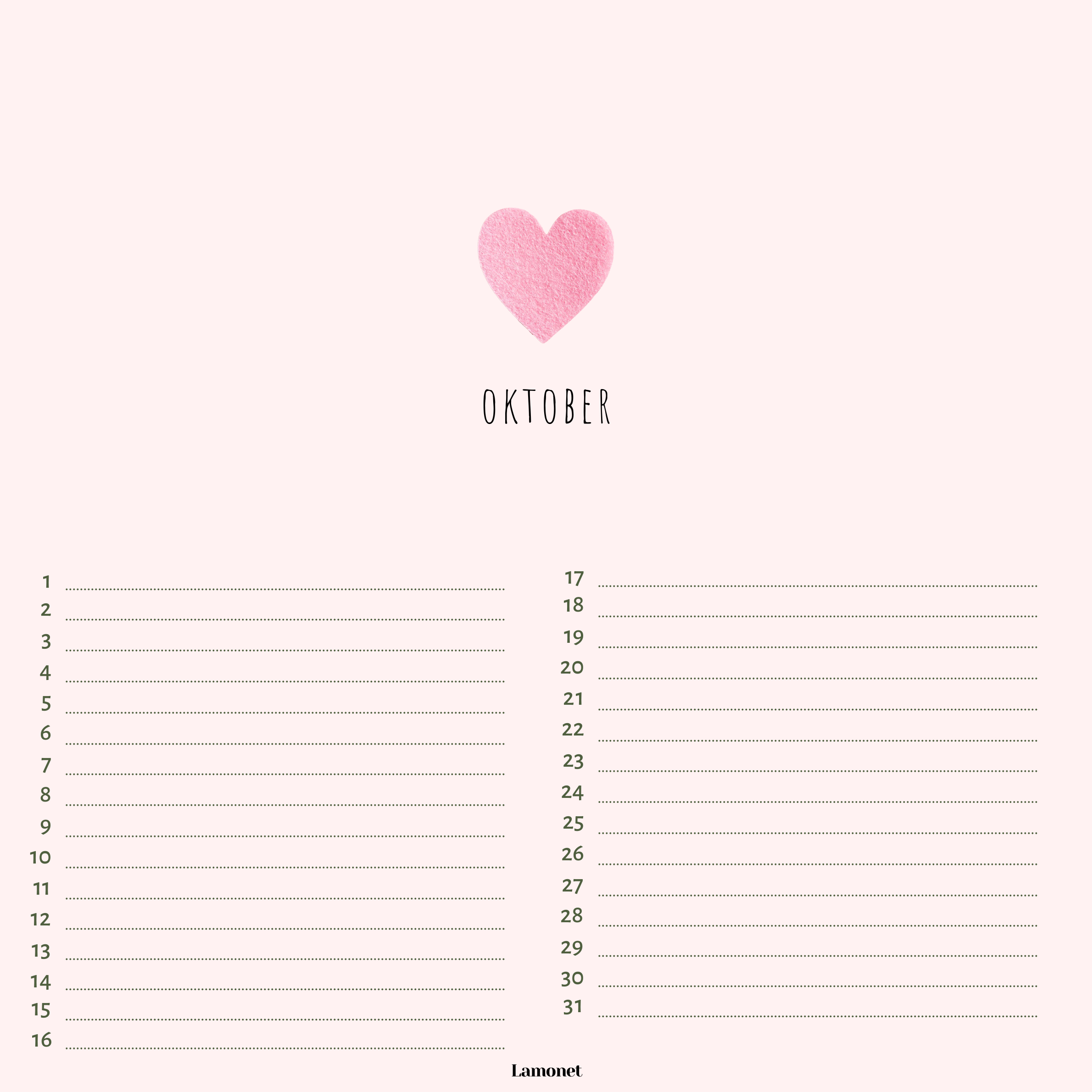 Verjaardagskalender Liefde