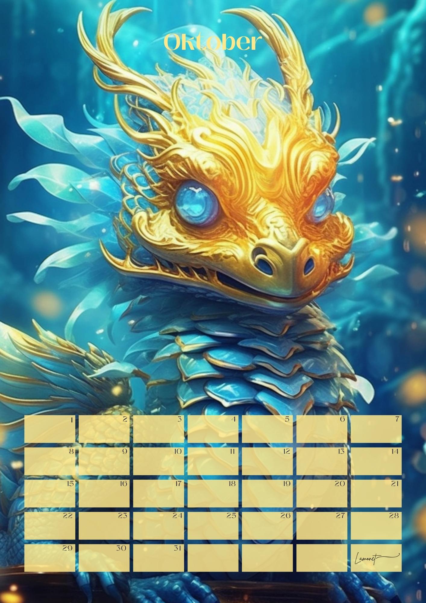 Verjaardagskalender Mythische Fantasie Figuren