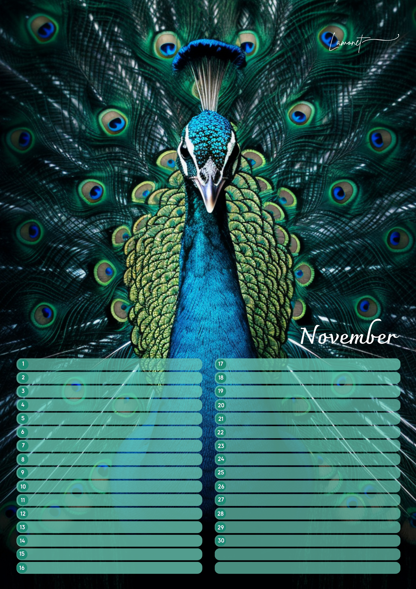 Verjaardagskalender Vogels –  Exclusieve Vogelillustraties