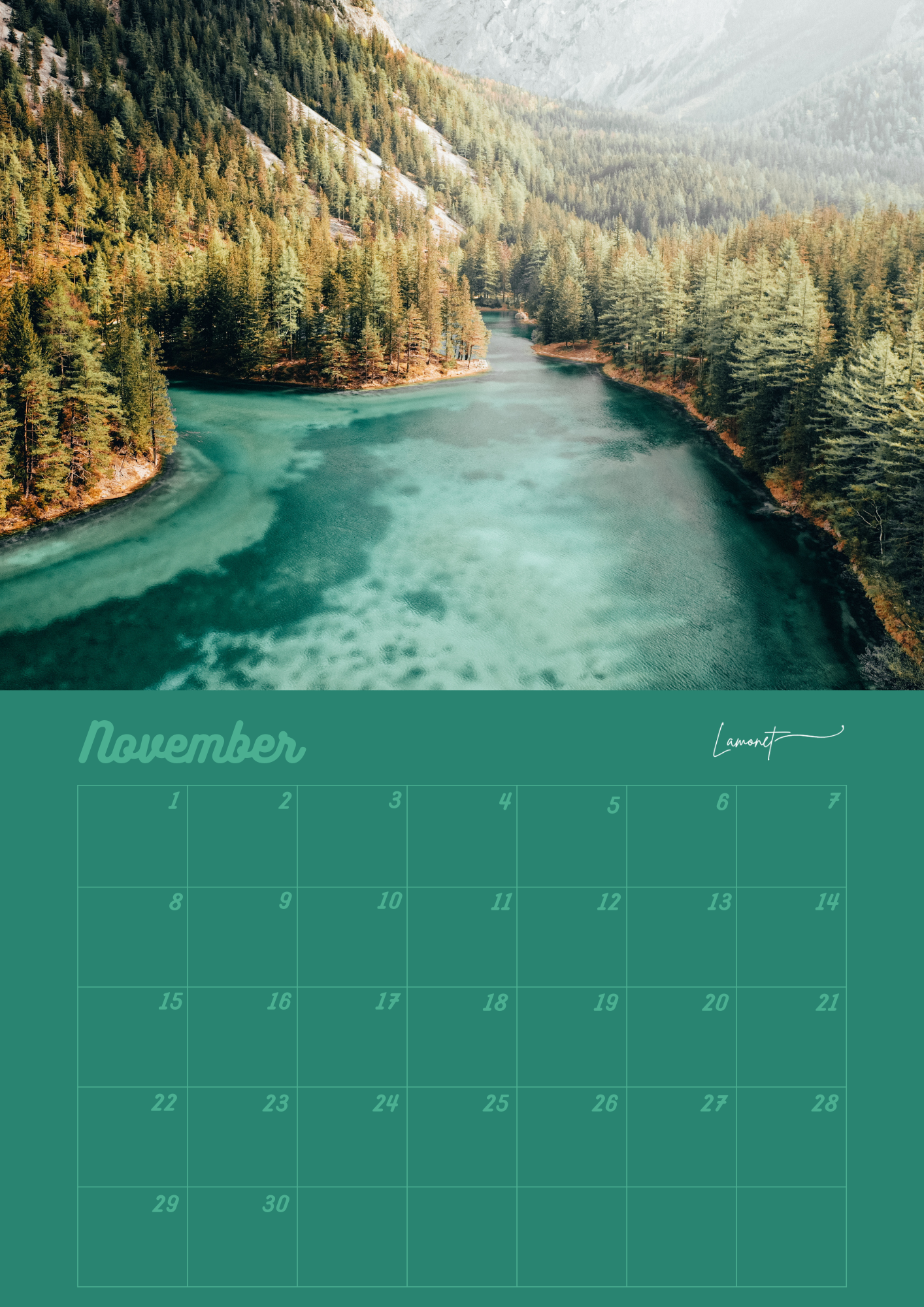 Verjaardagskalender Landschappen & Vergezichten