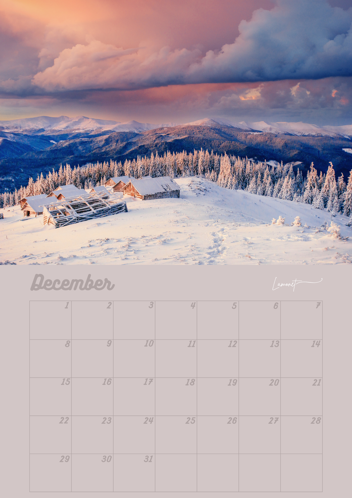 Verjaardagskalender Landschappen & Vergezichten