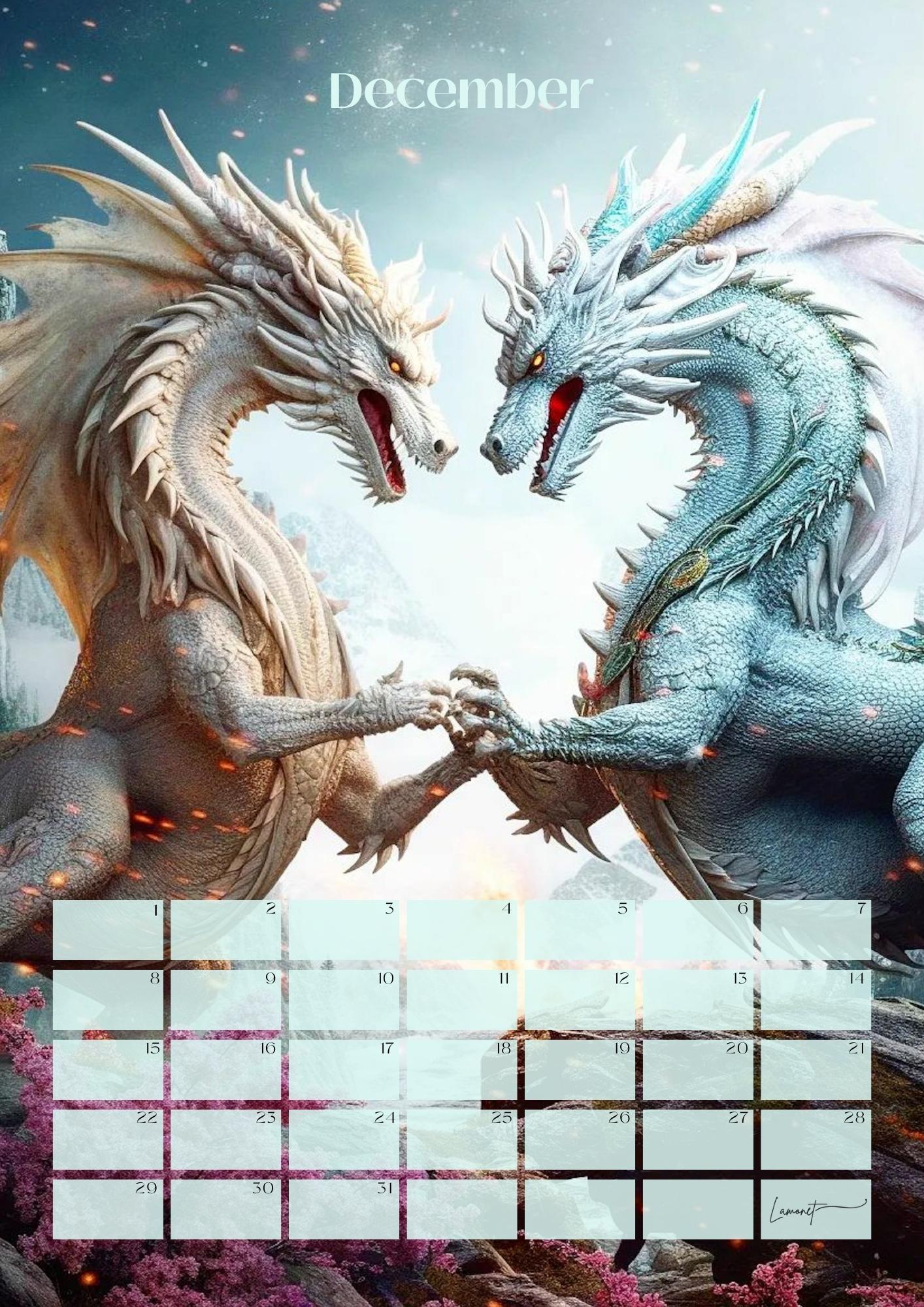 Verjaardagskalender Mythische Fantasie Figuren