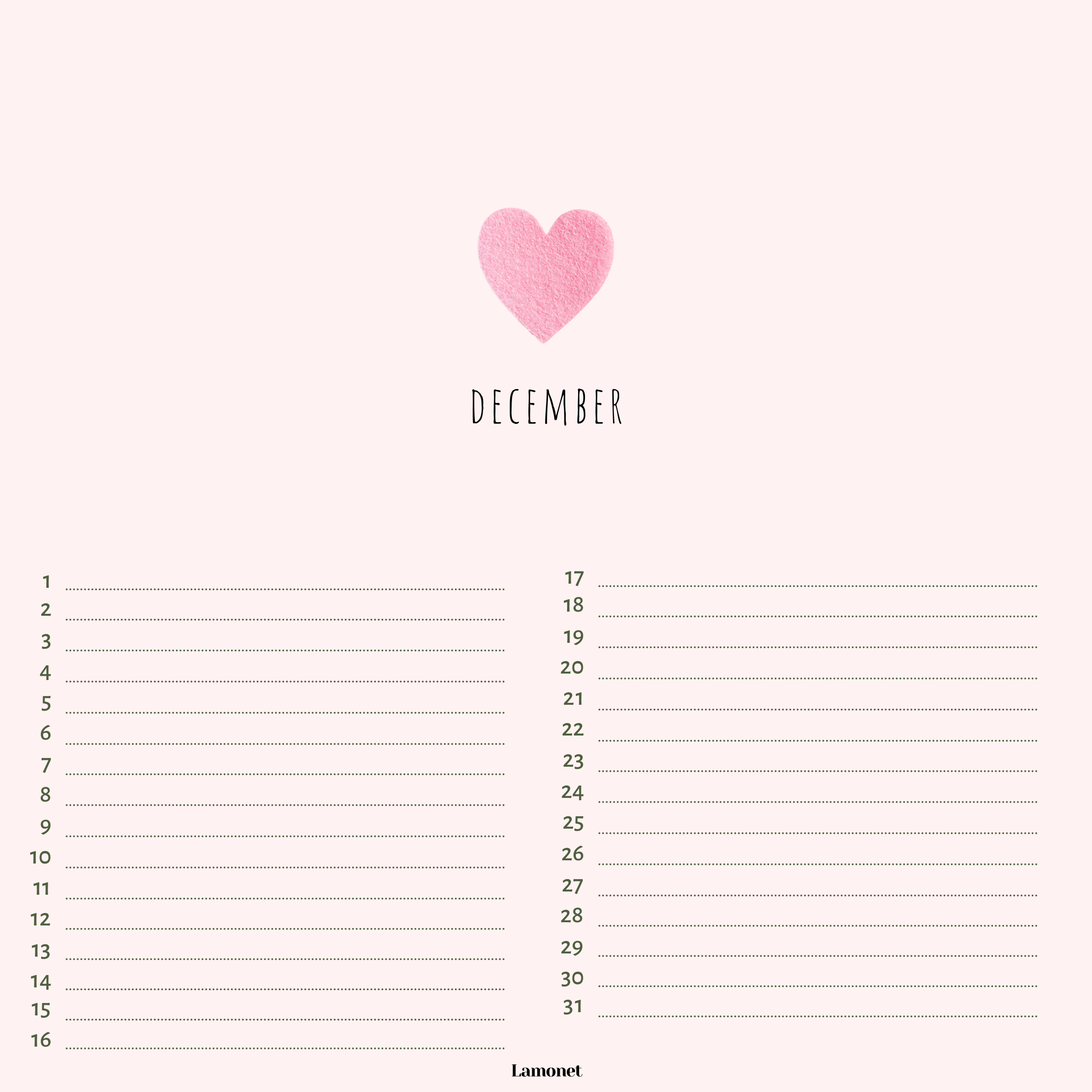 Verjaardagskalender Liefde