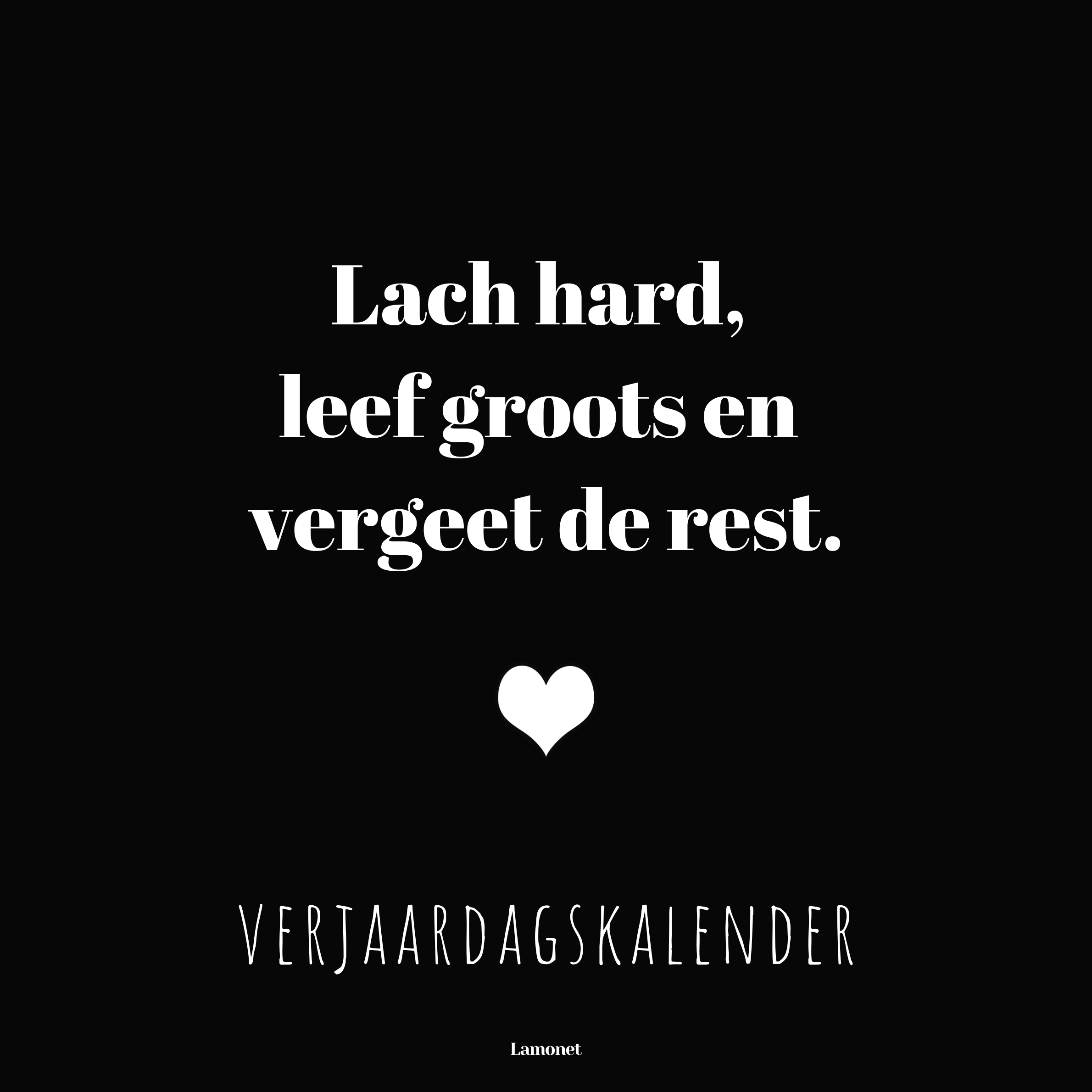 Verjaardagskalender Geluksmomenten