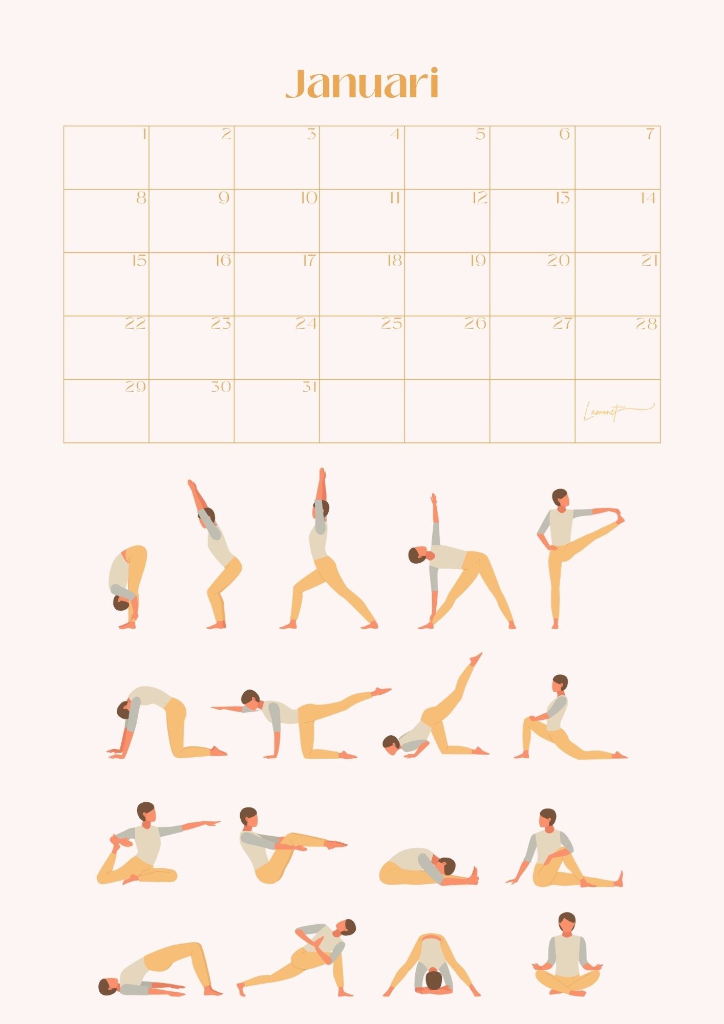 Verjaardagskalender Yoga