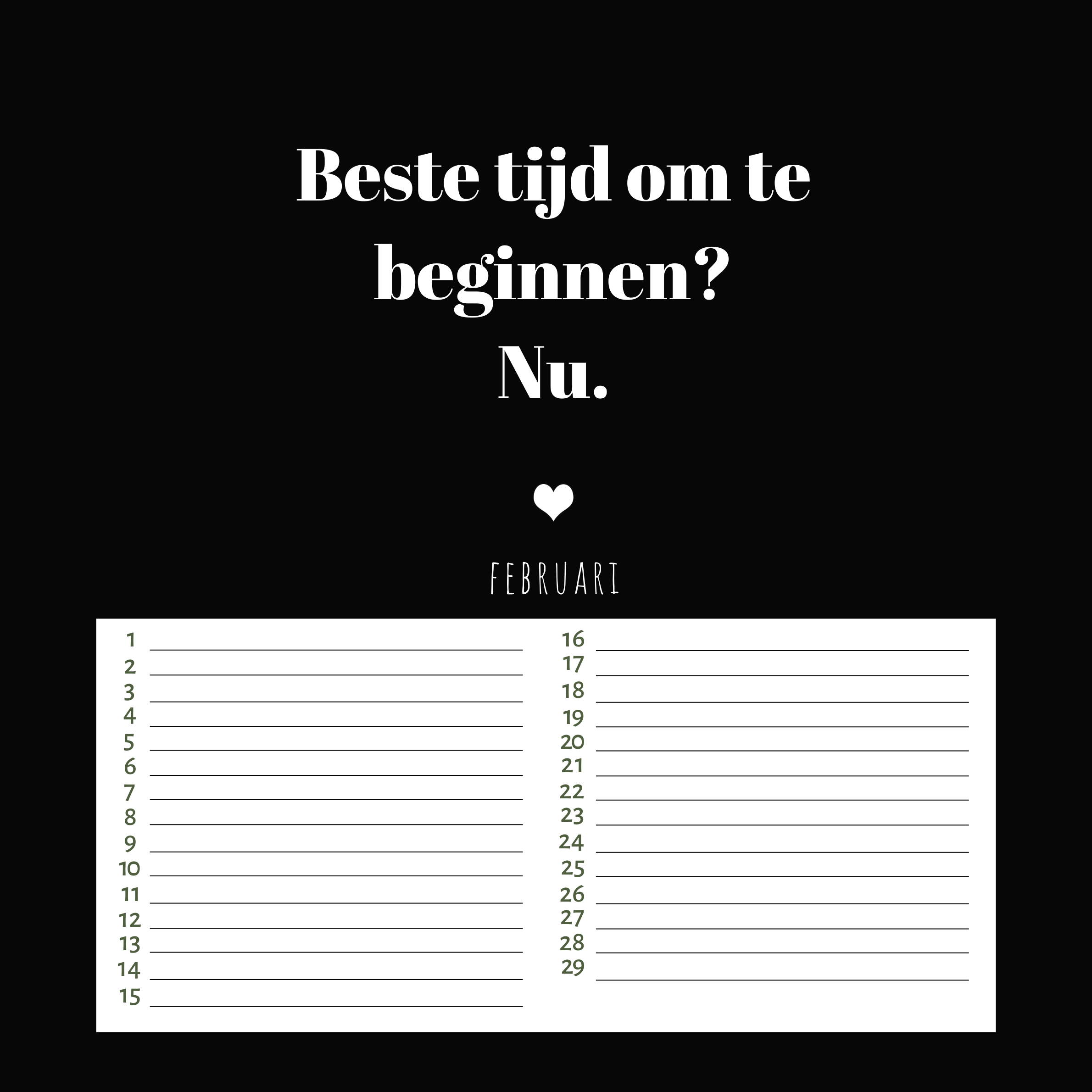 Verjaardagskalender Geluksmomenten