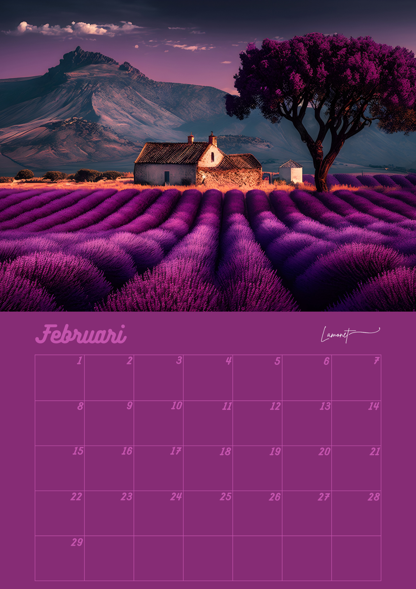 Verjaardagskalender Landschappen & Vergezichten
