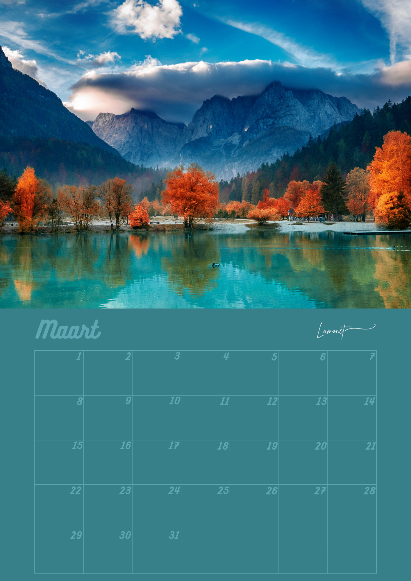Verjaardagskalender Landschappen & Vergezichten