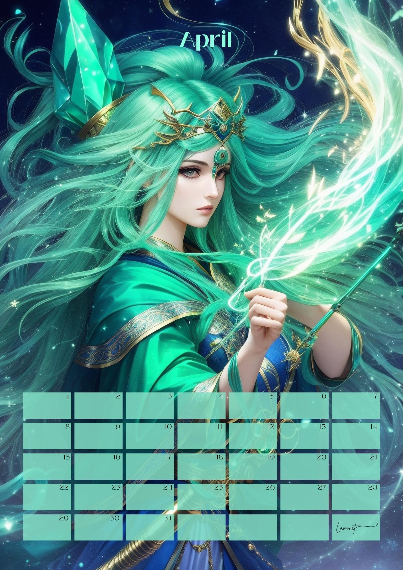 Verjaardagskalender Mythische Fantasie Figuren