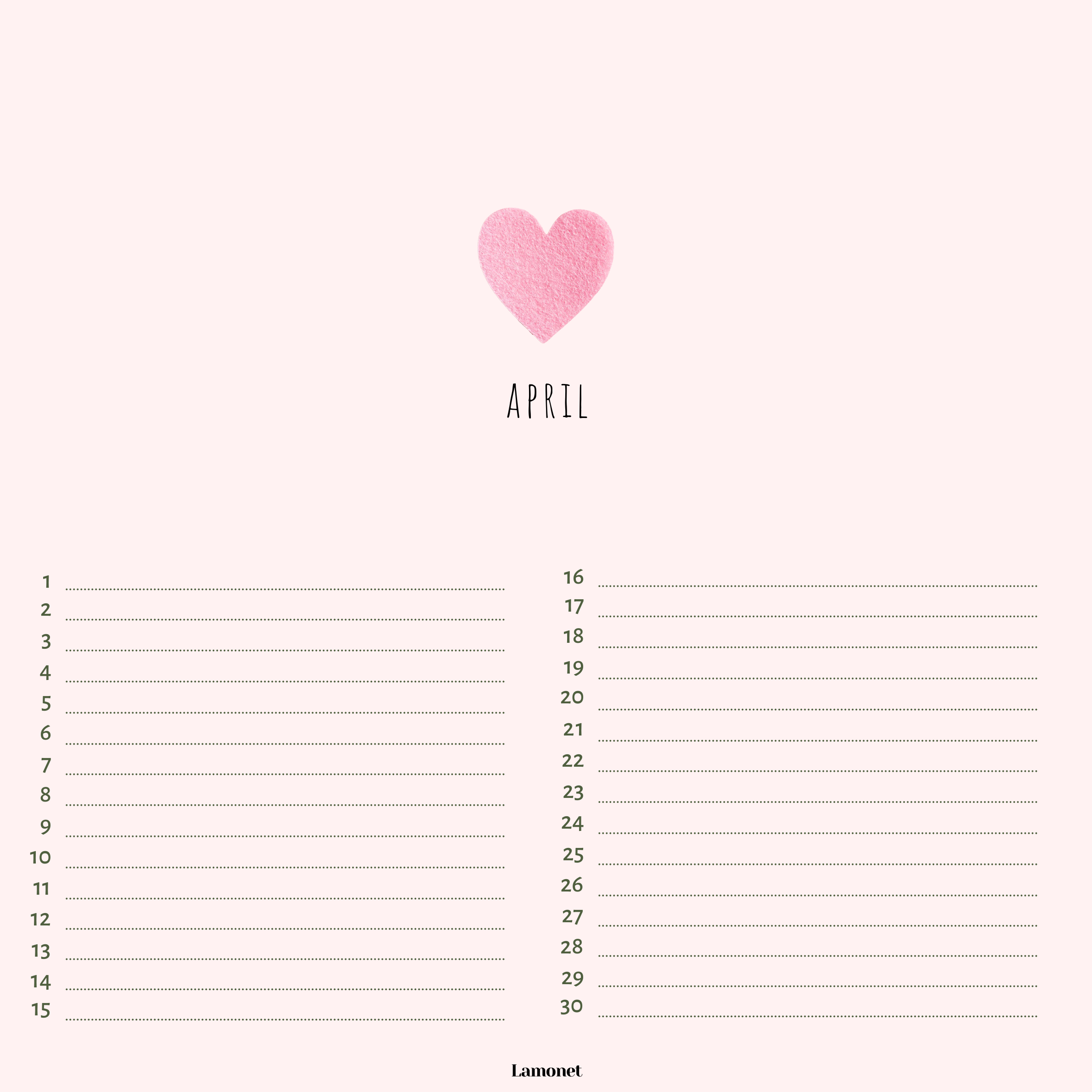 Verjaardagskalender Liefde