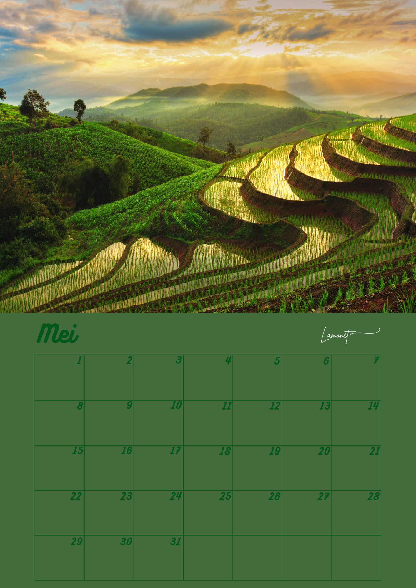 Verjaardagskalender Landschappen & Vergezichten