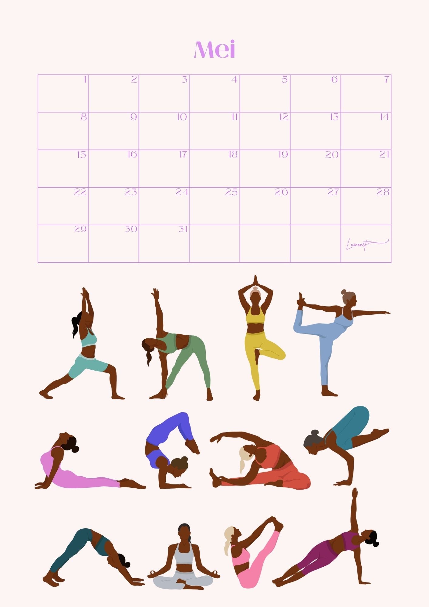 Verjaardagskalender Yoga