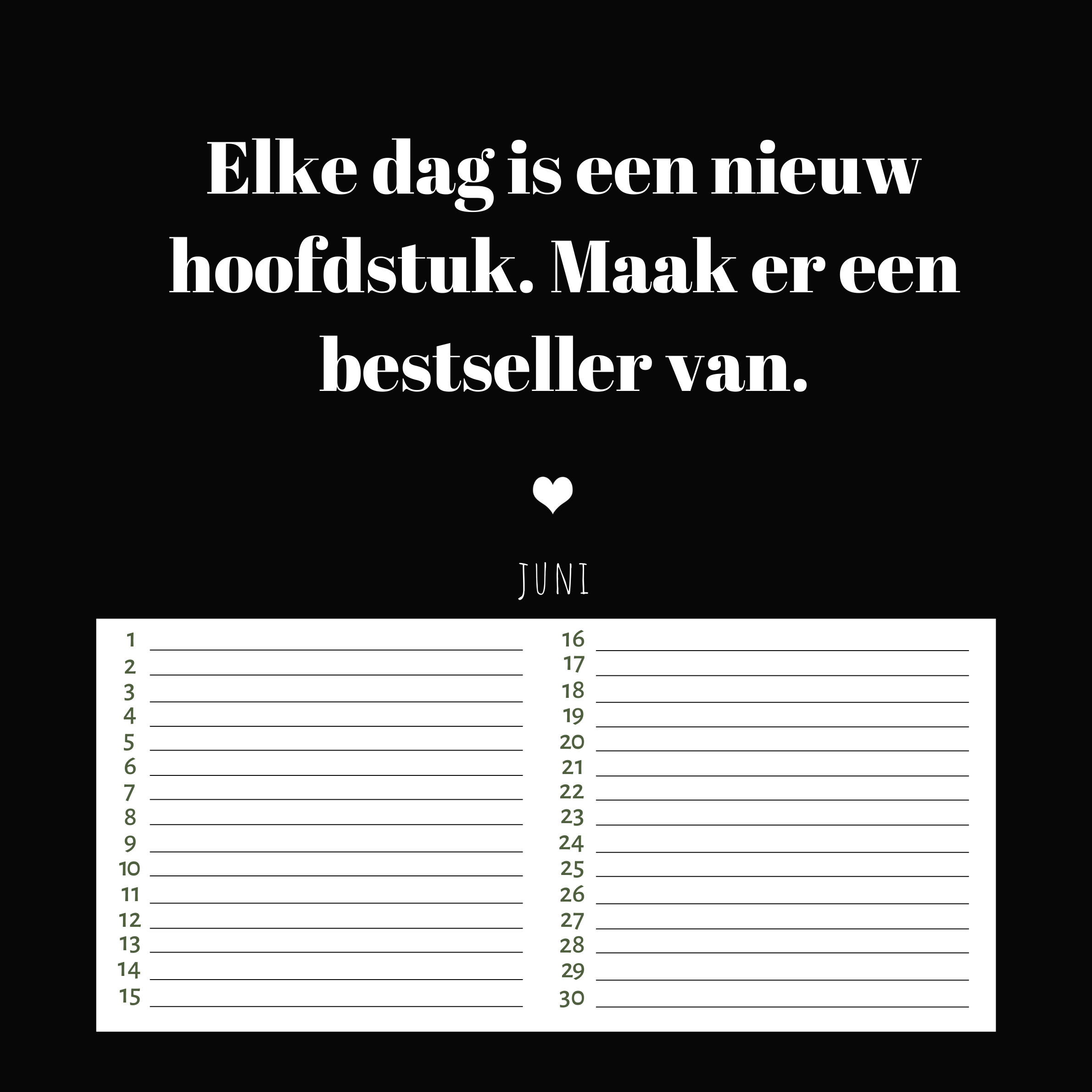 Verjaardagskalender Geluksmomenten