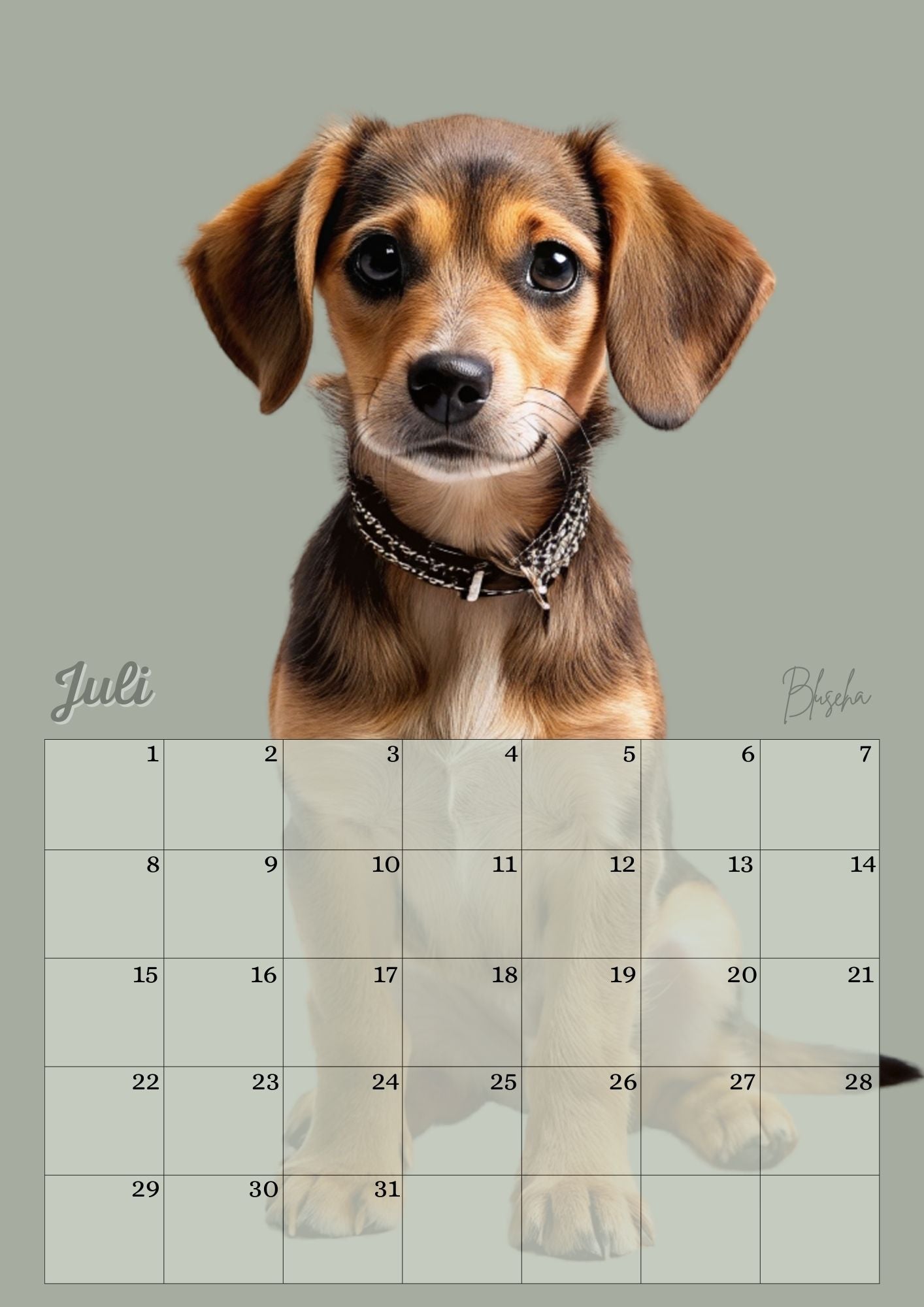Verjaardagskalender Honden