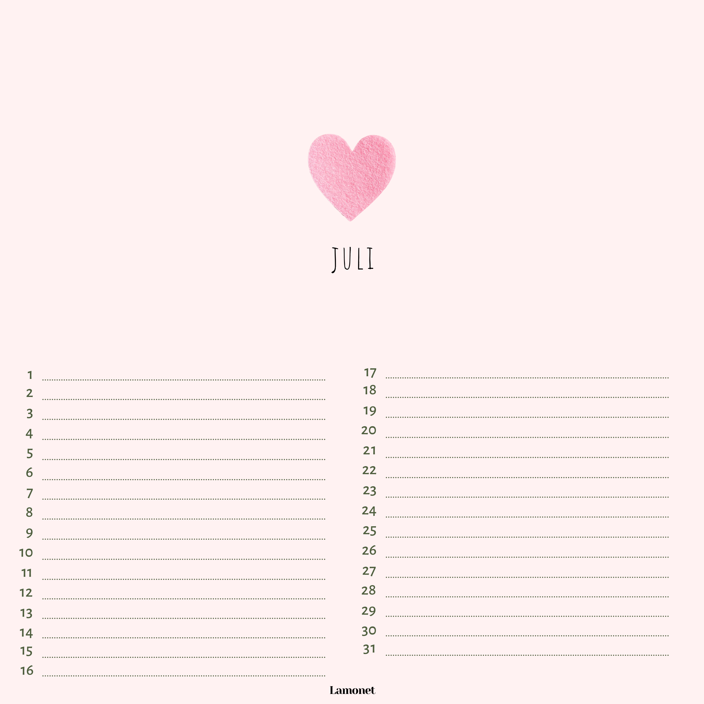 Verjaardagskalender Liefde