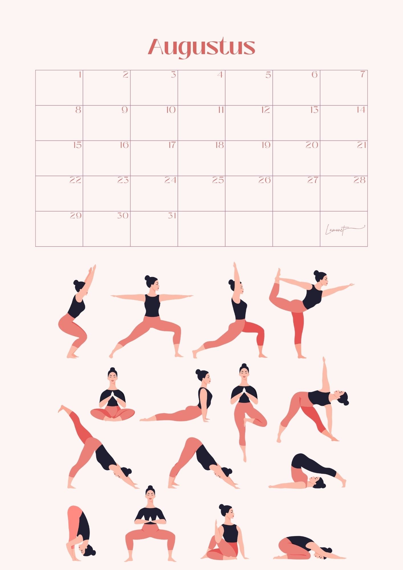Verjaardagskalender Yoga