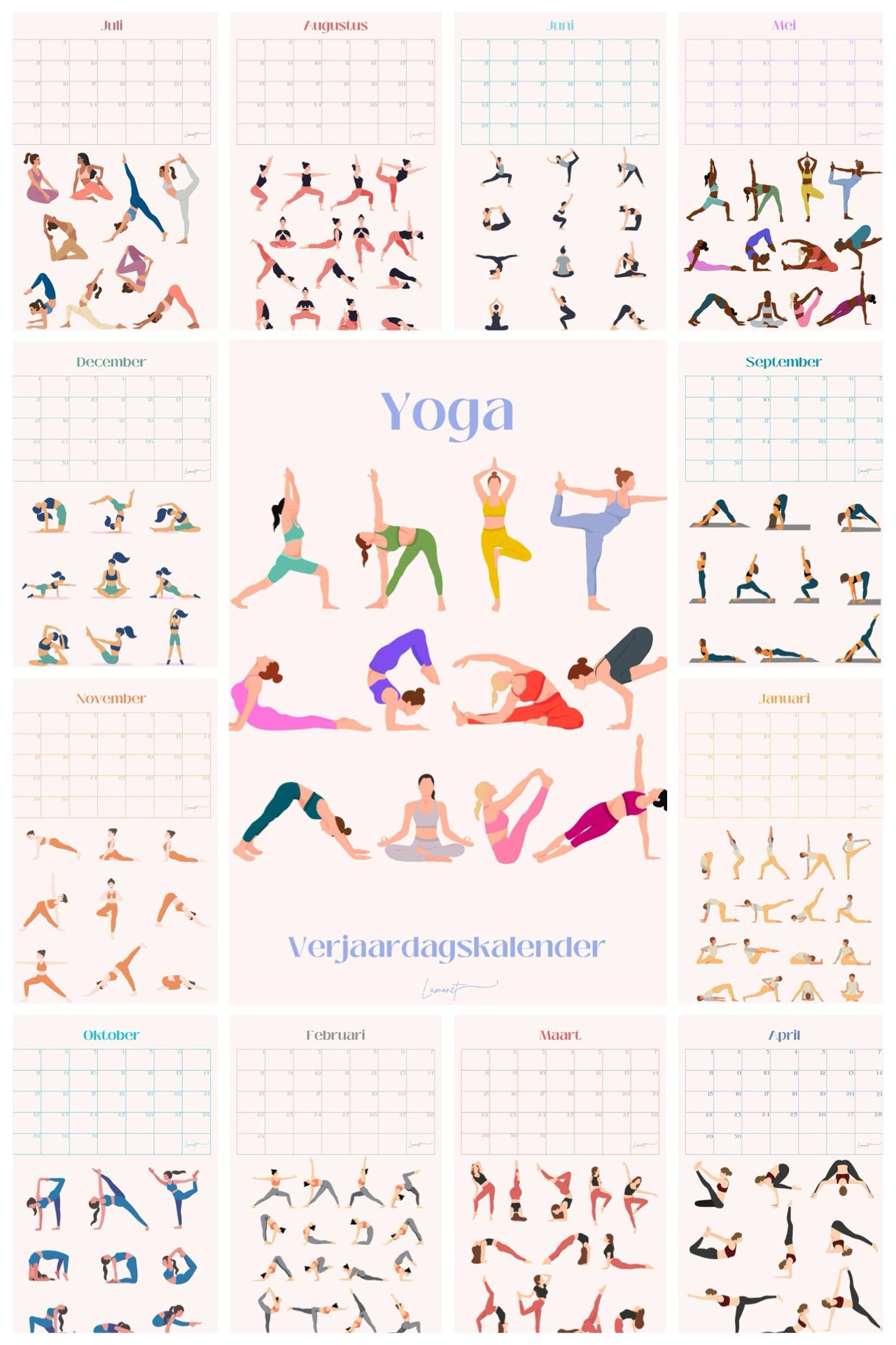 Verjaardagskalender Yoga