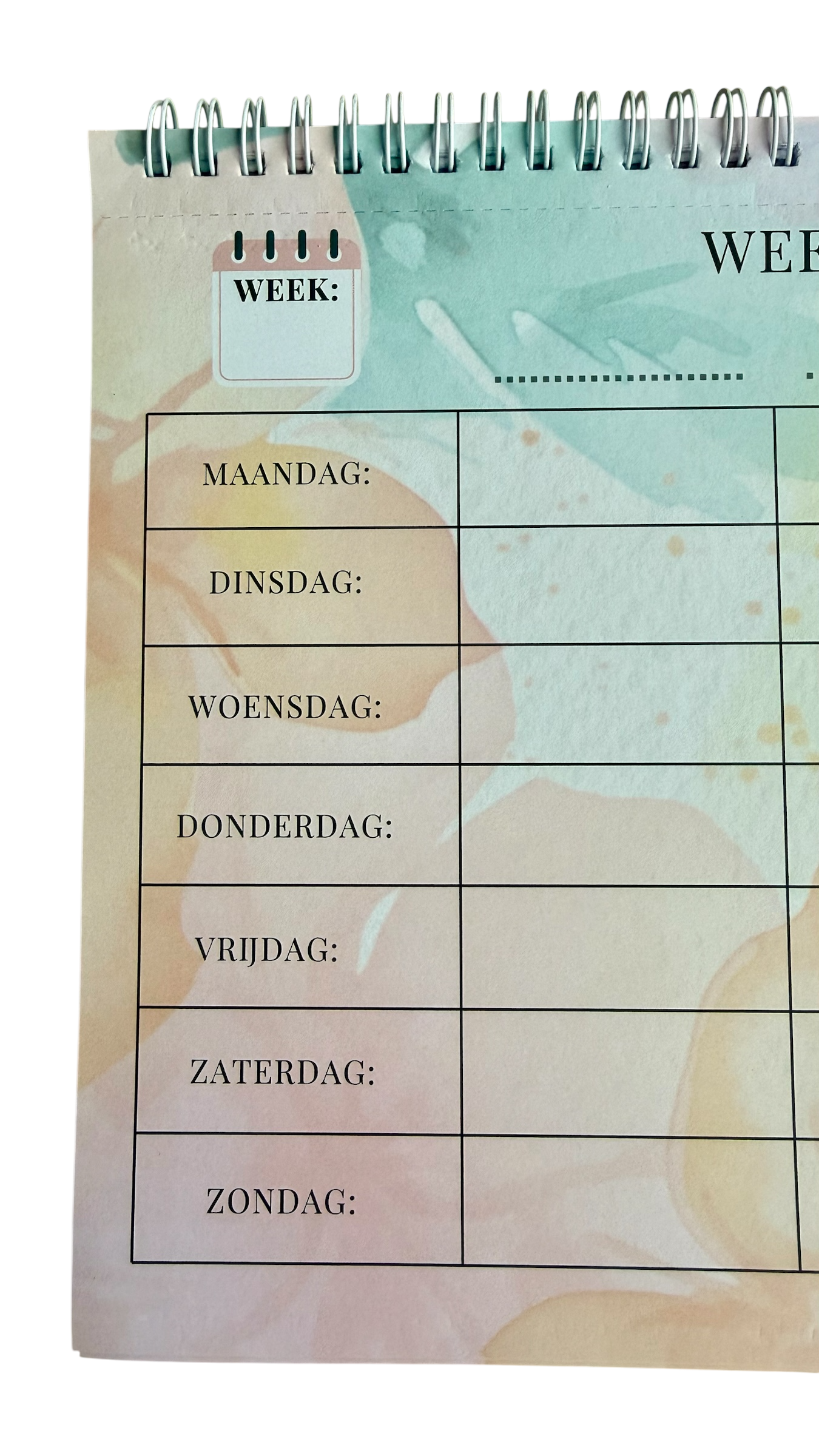 A4 Planner & Kalender – Overzichtelijk en Stijlvol Plannen (horizontaal)