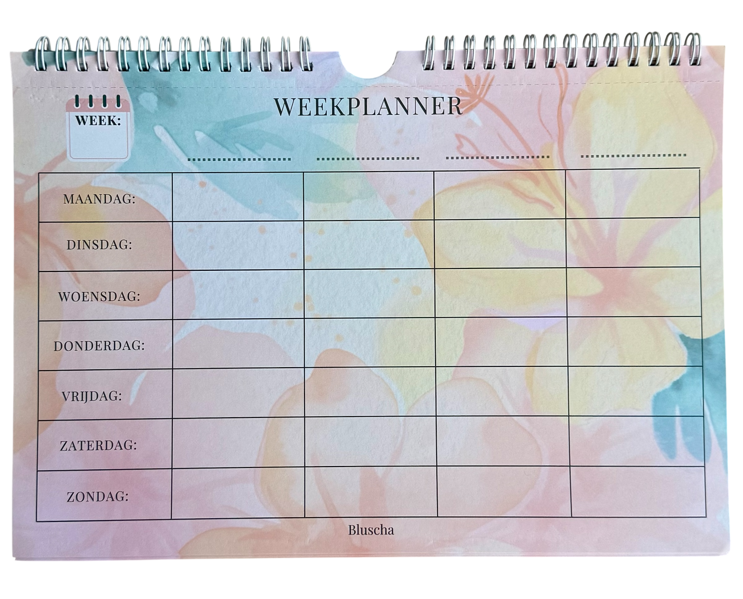A4 Planner & Kalender – Overzichtelijk en Stijlvol Plannen (horizontaal)