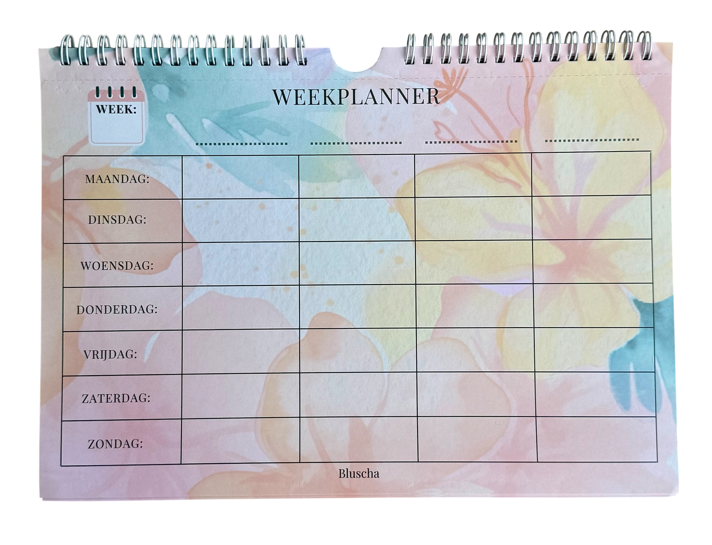 A4 Planner & Kalender – Overzichtelijk en Stijlvol Plannen (horizontaal)
