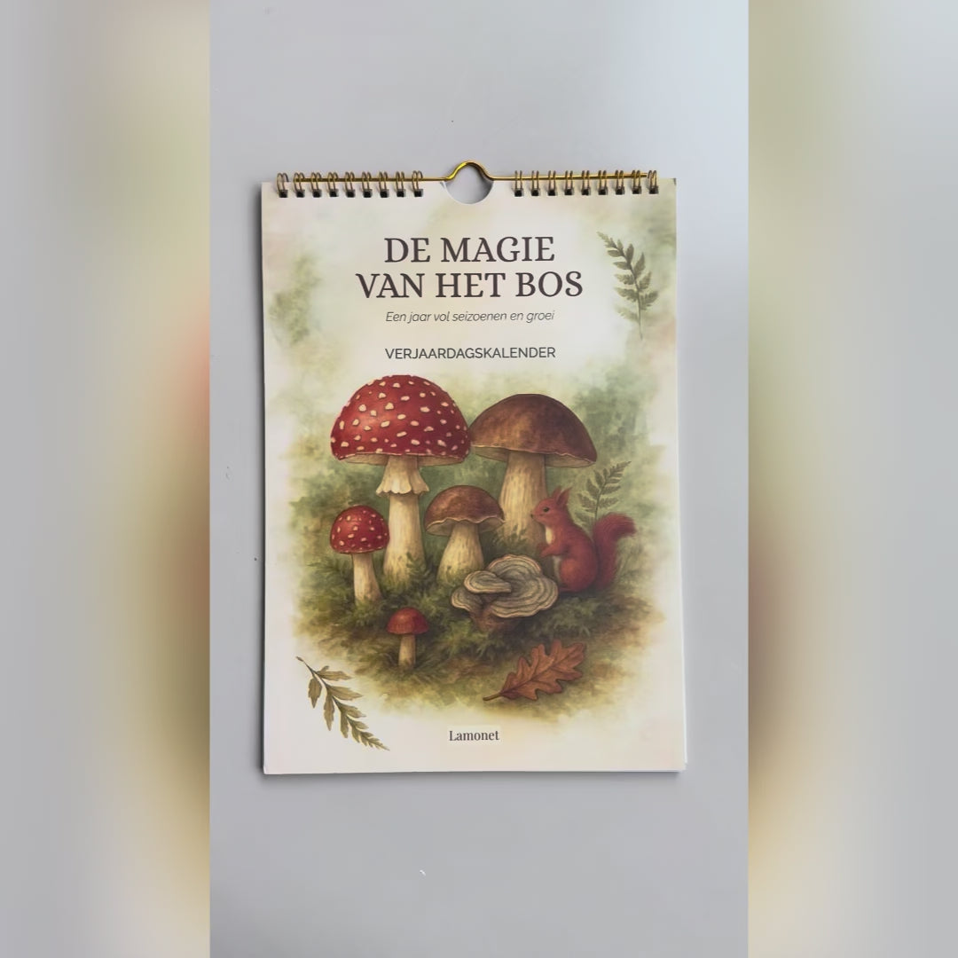 Verjaardagskalender Paddenstoelen