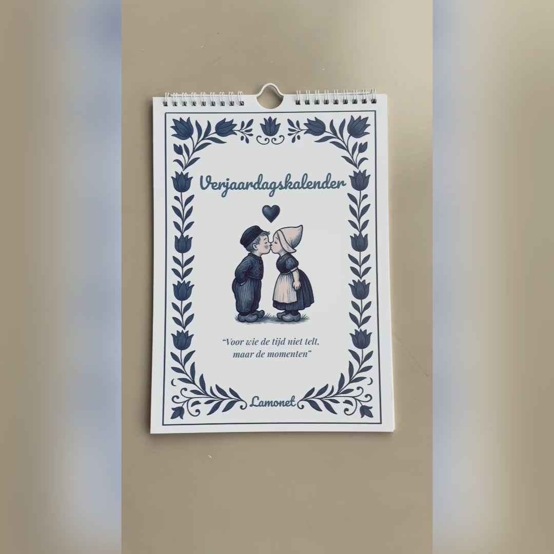 Verjaardagskalender Delfts Blauw
