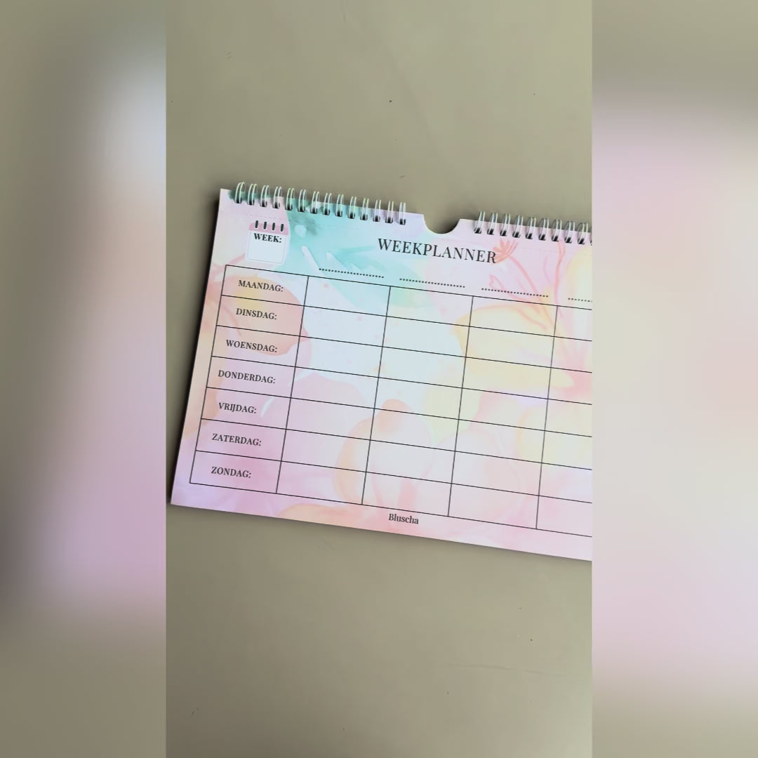 A4 Planner & Kalender – Overzichtelijk en Stijlvol Plannen (horizontaal)