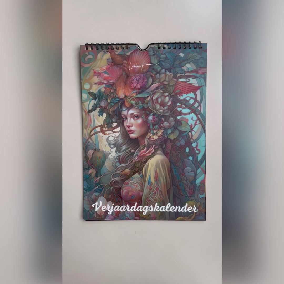 Verjaardagskalender Mythische vrouwen gezichten